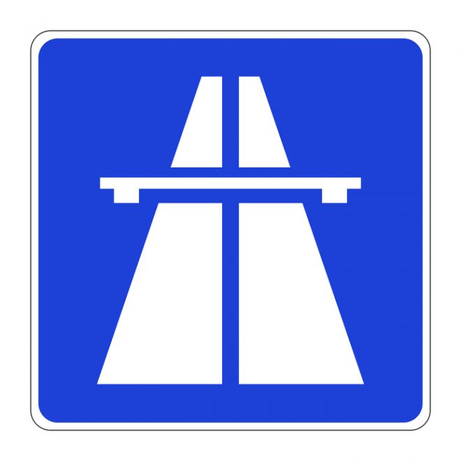 Autobahn-Verkehrszeichen