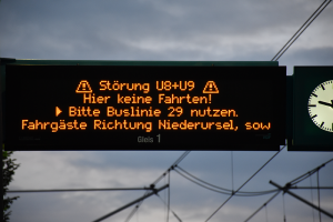 Betriebsstörung U-Bahn