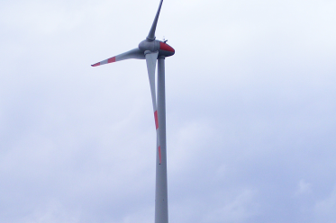 Windrad auf der Hohen Straße