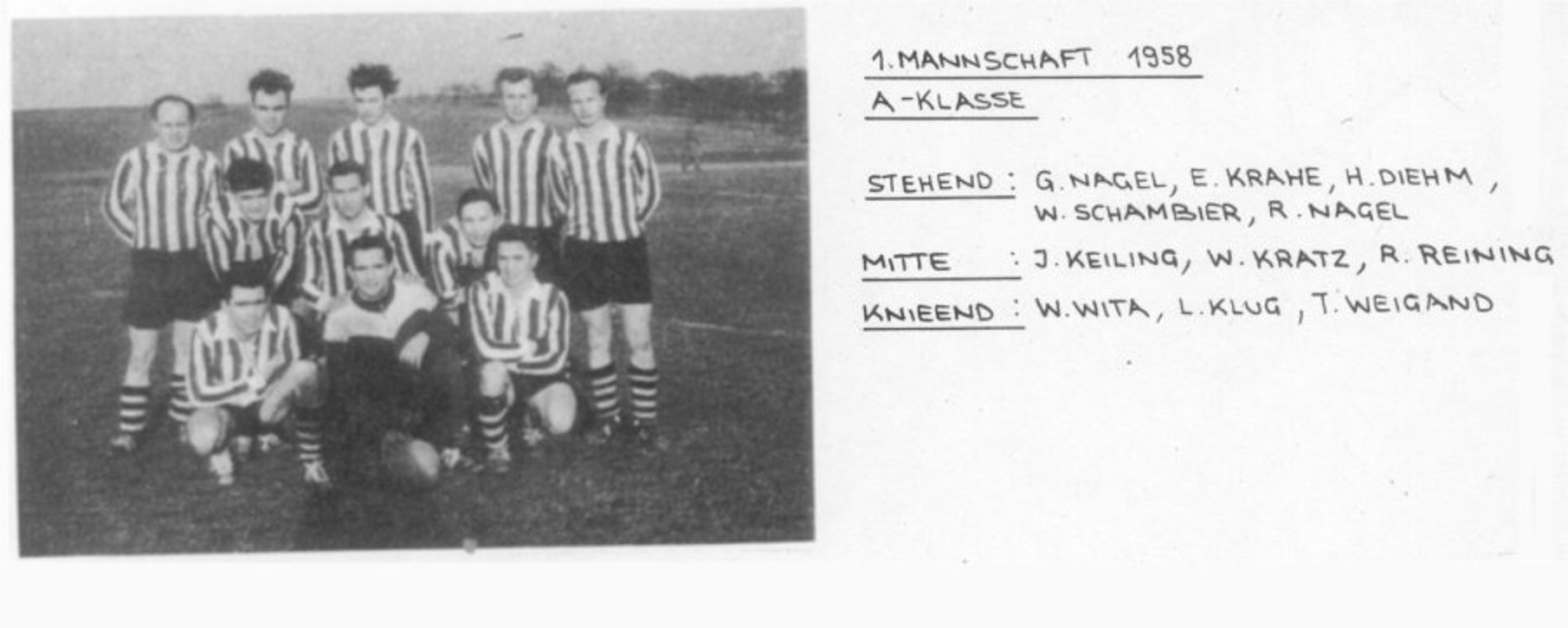 FC Kalbach 1948, 1. Mannschaft 1958
