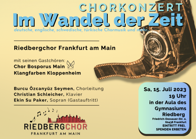 Riedbergchor: Sommerkonzert "Im Wandel der Zeit"