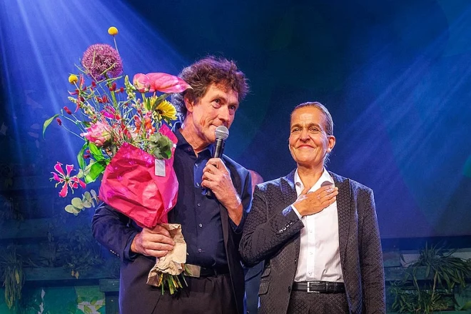 Maja Wolff und Torsten Müller auf der Bühne