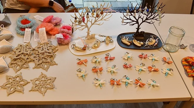 Kreativmarkt bei Billabong 2022 - Stand mit Handwerksartikeln