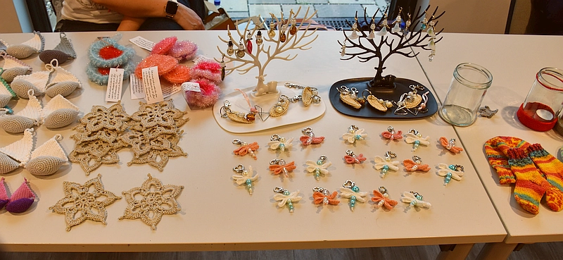 Kreativmarkt bei Billabong 2022 - Stand mit Handwerksartikeln