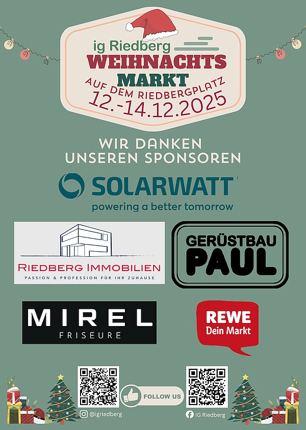 Sponsoringplakat Weihnachtsmarkt 2025