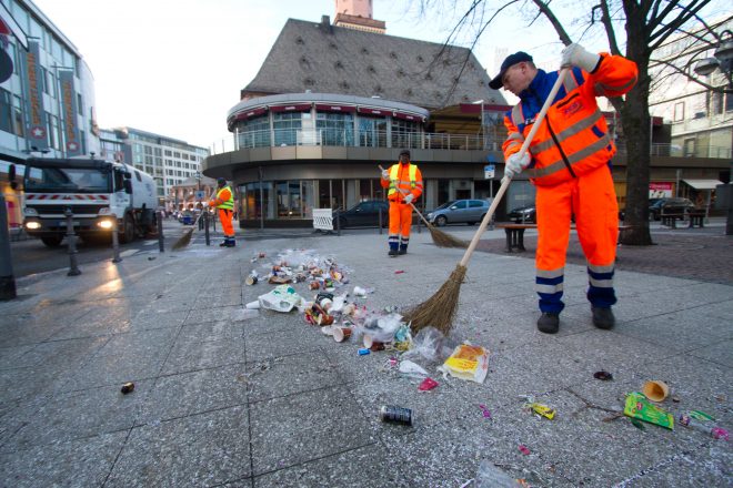 Stadtreinigung-Straßenkehrer