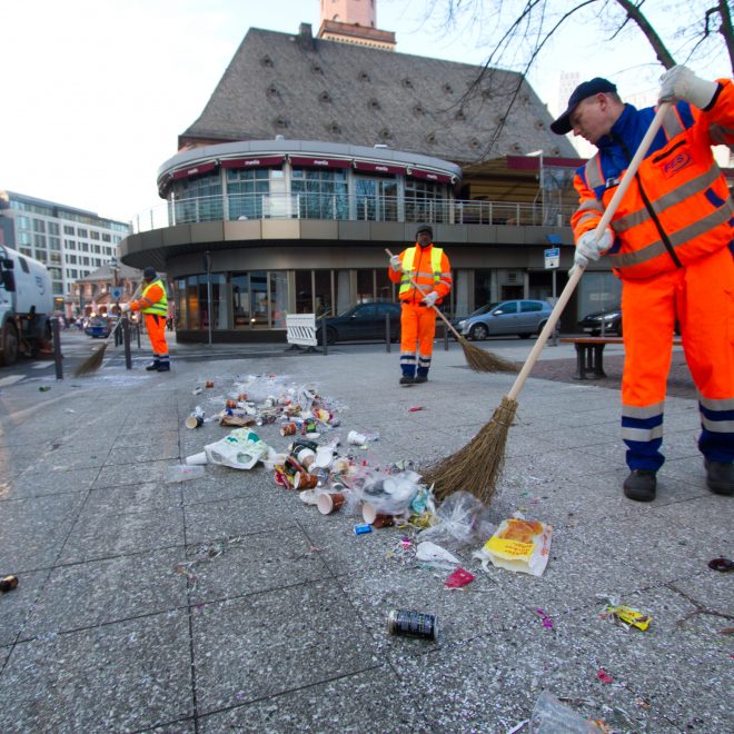 Stadtreinigung-Straßenkehrer