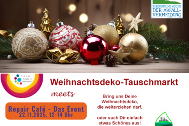 Weihnachtsdeko-Tauschmarkt Werbeplakat