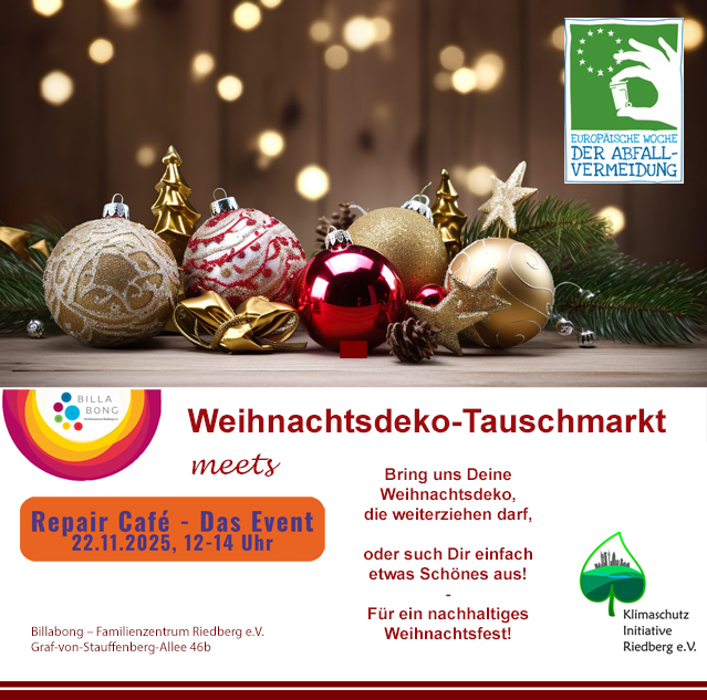Weihnachtsdeko-Tauschmarkt Werbeplakat