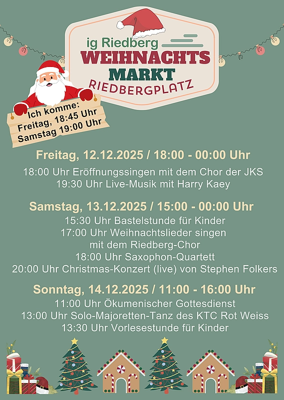 Plakat Riedberger Weihnachtsmarkt 2025