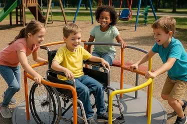 Symbolbild inklusiver Spielplatz