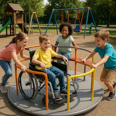 Symbolbild inklusiver Spielplatz