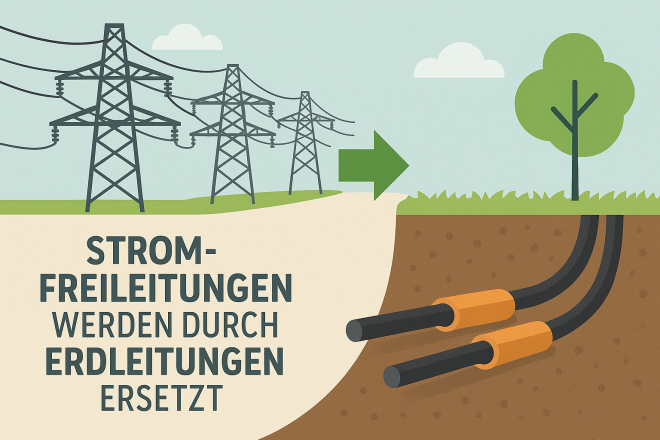 Ersatz von Freileitungen durch Erdleitungen, Symbolbild