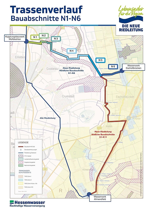 Riedleitung Trassenverlauf