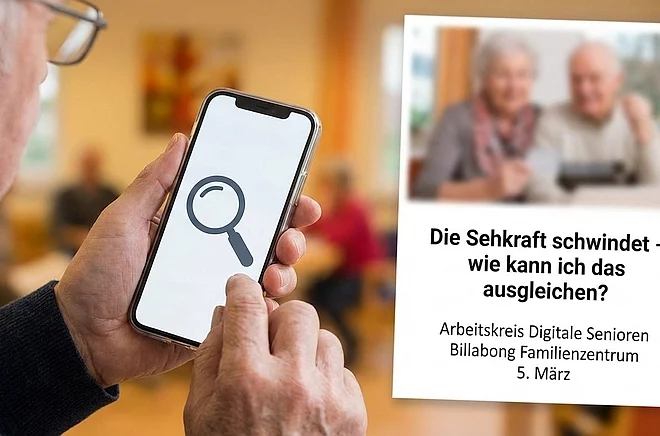 Digitale Senioren Symbolbild zur Veranstaltungsankündigung