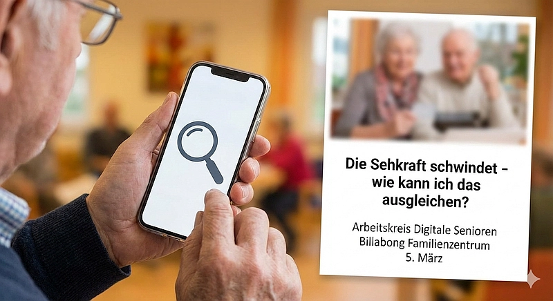 Digitale Senioren Symbolbild zur Veranstaltungsankündigung