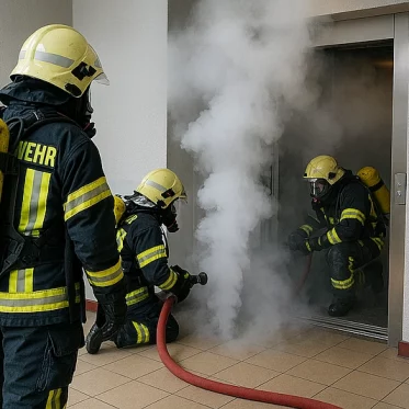 Symbolbild: Einsatz der Feuerwehr bei einer Verrauchung