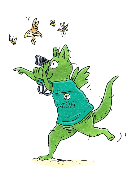 Naturlotsinnen im Einsatz - Zeichnung Philip Wächter