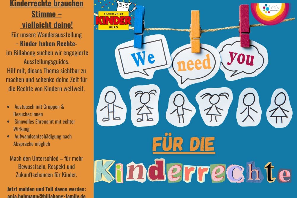 Plakat zum Kinderrechte-Ehrenamt