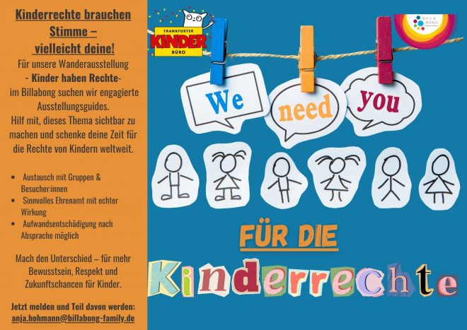 Plakat zum Kinderrechte-Ehrenamt