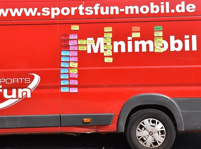 Der SportsFinderDay-Mini: Das Minimobil