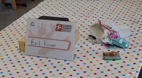 Der SportsFinderDay-Mini: Exit-Room