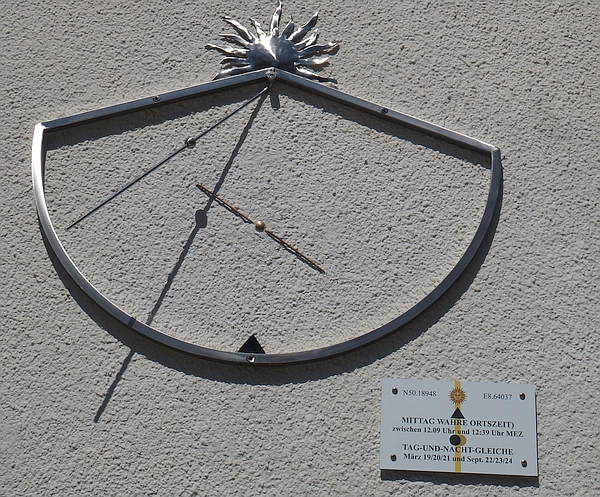 Sonnenuhr klein