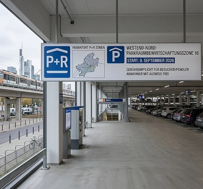 Symbolbild Parkraumbewirtschaftung in Frankfurt