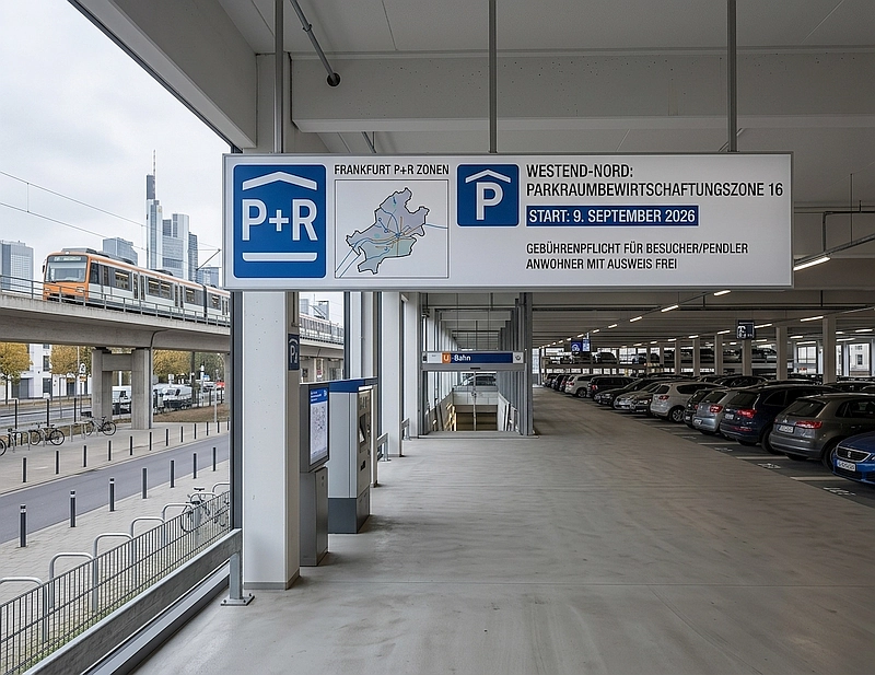 Symbolbild Parkraumbewirtschaftung in Frankfurt