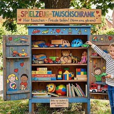 Symbolbild Spiel-Tauschschrank