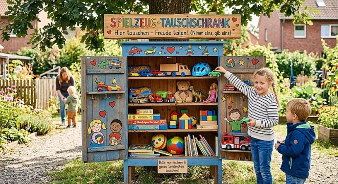 Symbolbild Spiel-Tauschschrank