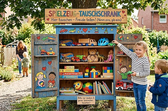 Symbolbild Spiel-Tauschschrank