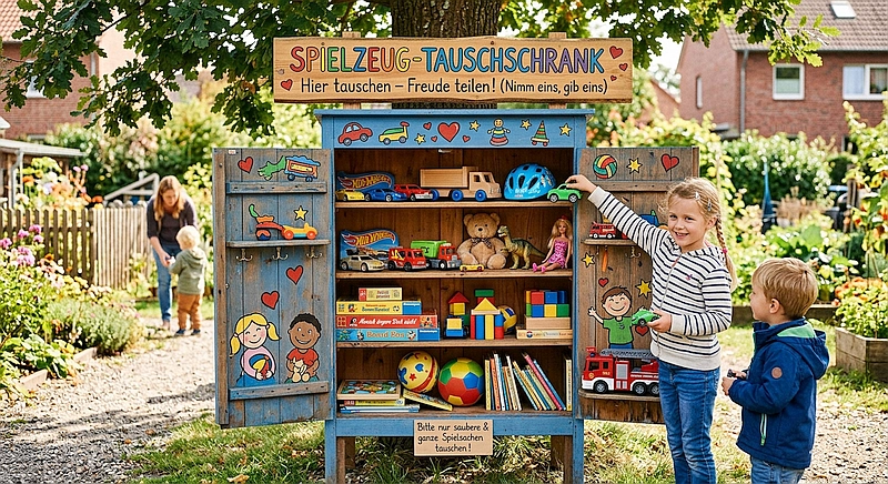 Symbolbild Spiel-Tauschschrank