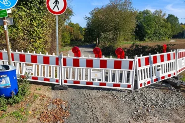 Niddaufer-Radweg Sperrung