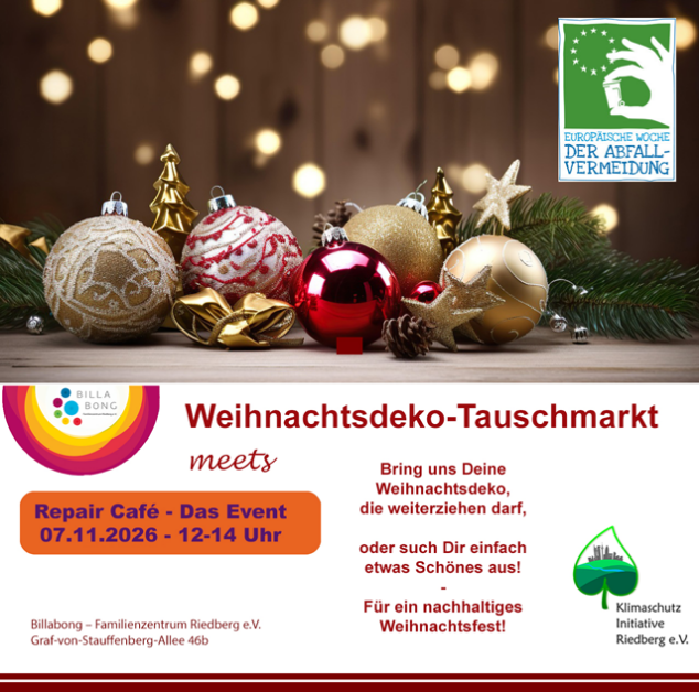 Weihnachtsdeko-Tauschmarkt Flyer